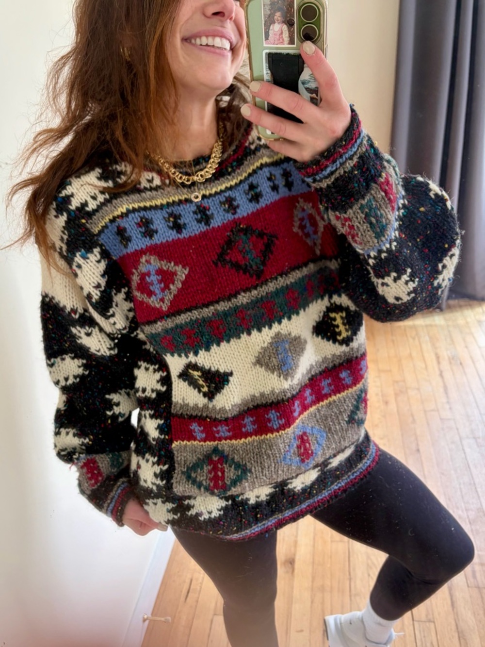 Vintage Woolrich Southwestern Wool Sweater Cozy Chunky Knit